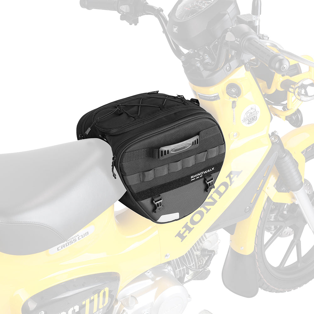 RHINOWALK MTR5001 Motorcycle Seat Front Storage Bag Polyester Motorbike Tail Pannier Pack RHINOWALK MTR5001 Motorcycle Seat Front Storage Bag Polyester Motorbike Tail Pannier Pack